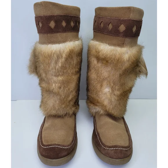 Cougar Canada squimal furry fox boots size 8.5 - Picture 5 of 13
